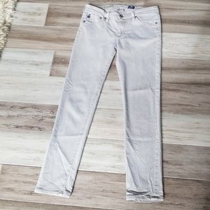 AG Jean's The Stevie Ankle Slim Straight Taupe